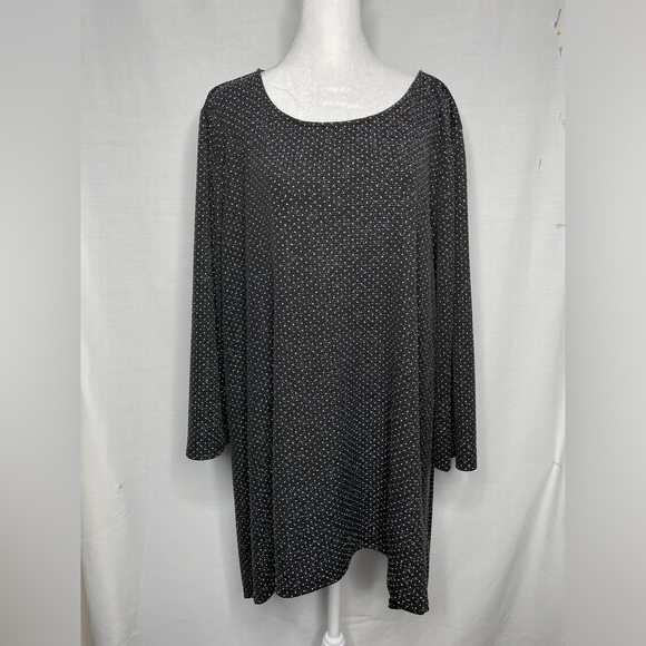 Ruby Road Womens Black/ Silver Top Size 2X - Picture 1 of 6